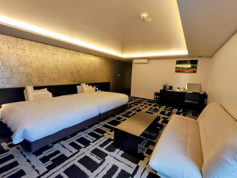 ホーム・ステイ椛NAGI三条京都　ラグジュアリーツイン　静かに過ごせる広々とした客室