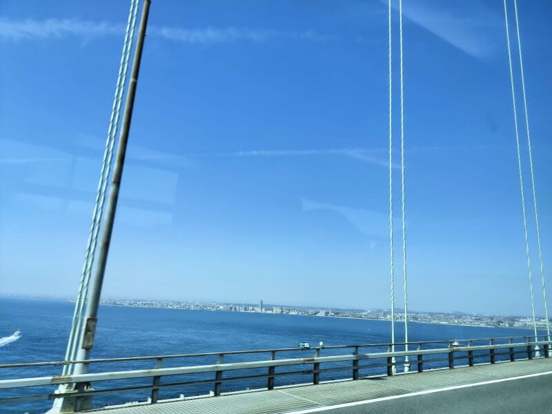 明石海峡大橋からの眺望