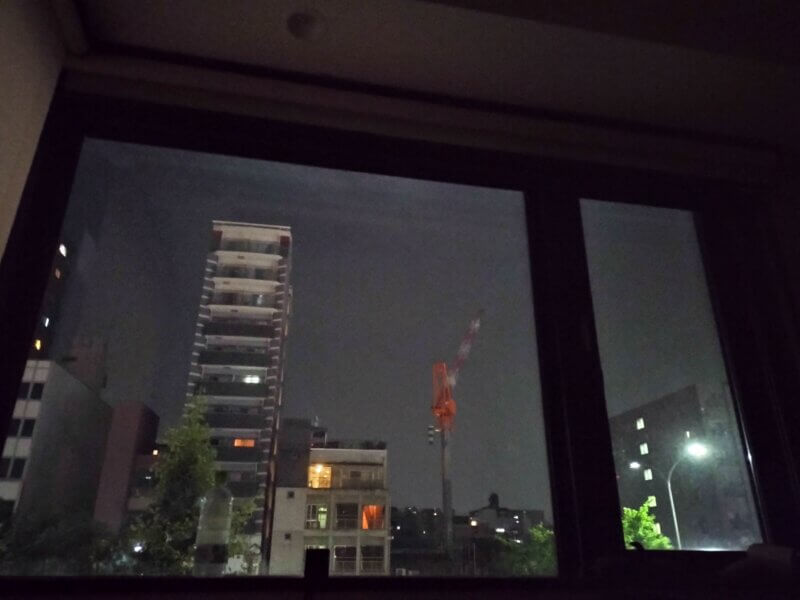 ザ・エディスターホテル京都二条Comic&Booksのコーナーシングルルーム 夜景