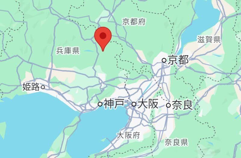 グランヴィリオ丹波篠山和蔵の地図