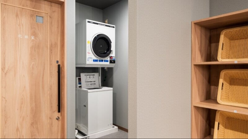 グランヴィリオ丹波篠山 和蔵の大浴場内ランドリー