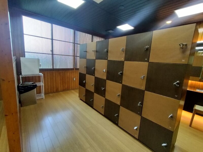 セトレハイランドヴィラ姫路の大浴場ロッカー