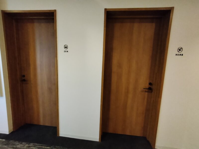 セトレハイランドヴィラ姫路のプライベートサウナ入口