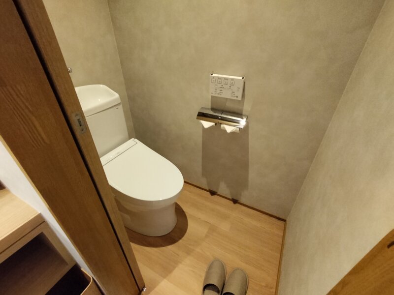 セトレハイランドヴィラ姫路のプライベートサウナの中にあるトイレ