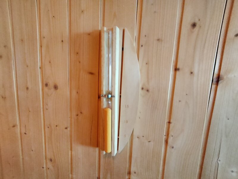 セトレハイランドヴィラ姫路のプライベートサウナ砂時計