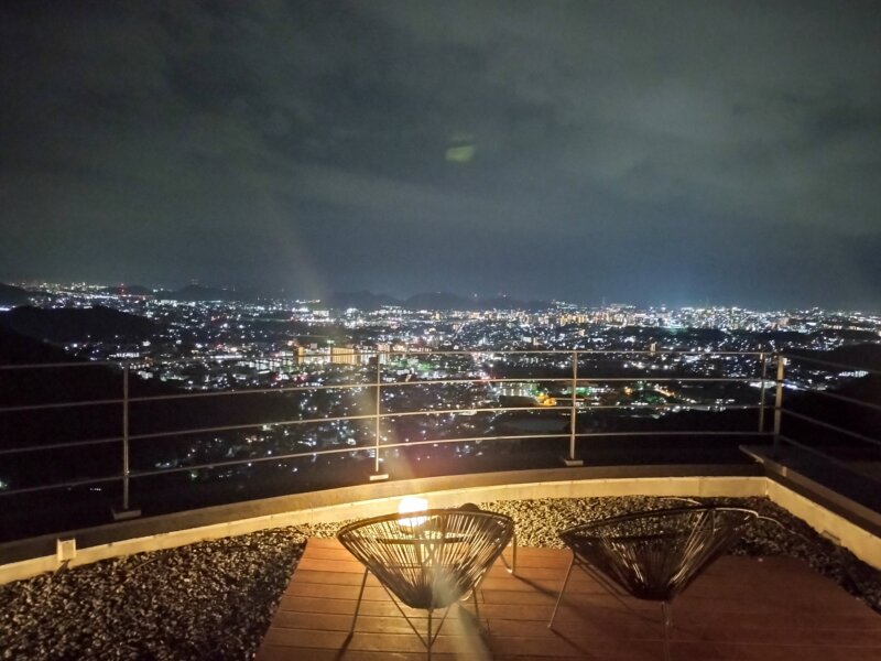 セトレハイランドヴィラ姫路の展望テラスからの夜景
