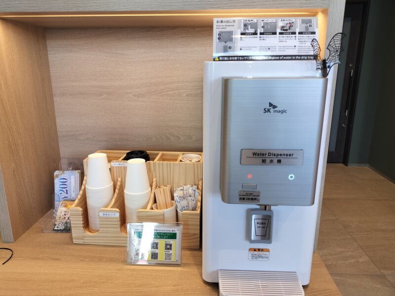 たびのホテル加古川のウエルカムドリンク